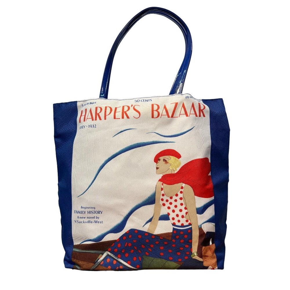 Harper’s Bazaar Magazine Advertisement Retro Inspired Cover Tote Bag